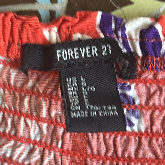 FOREVER 21 Tropical Pant. Sz:L - Picture 5 of 6